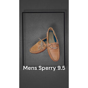 Sperry Brown Leather Boat Shoes Size 9.5 , Men's